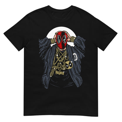 camiseta gangsta mercenary deadpool siempre original urban en color negro