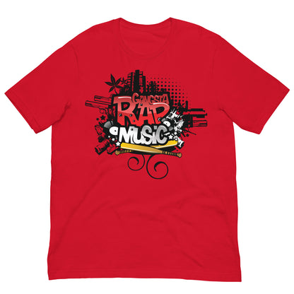 camiseta gangsta rap roja