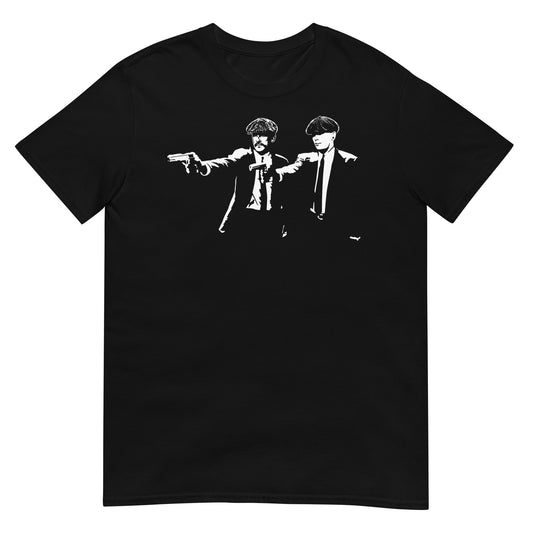 camiseta peaky blinders tommy arthur shelby negra