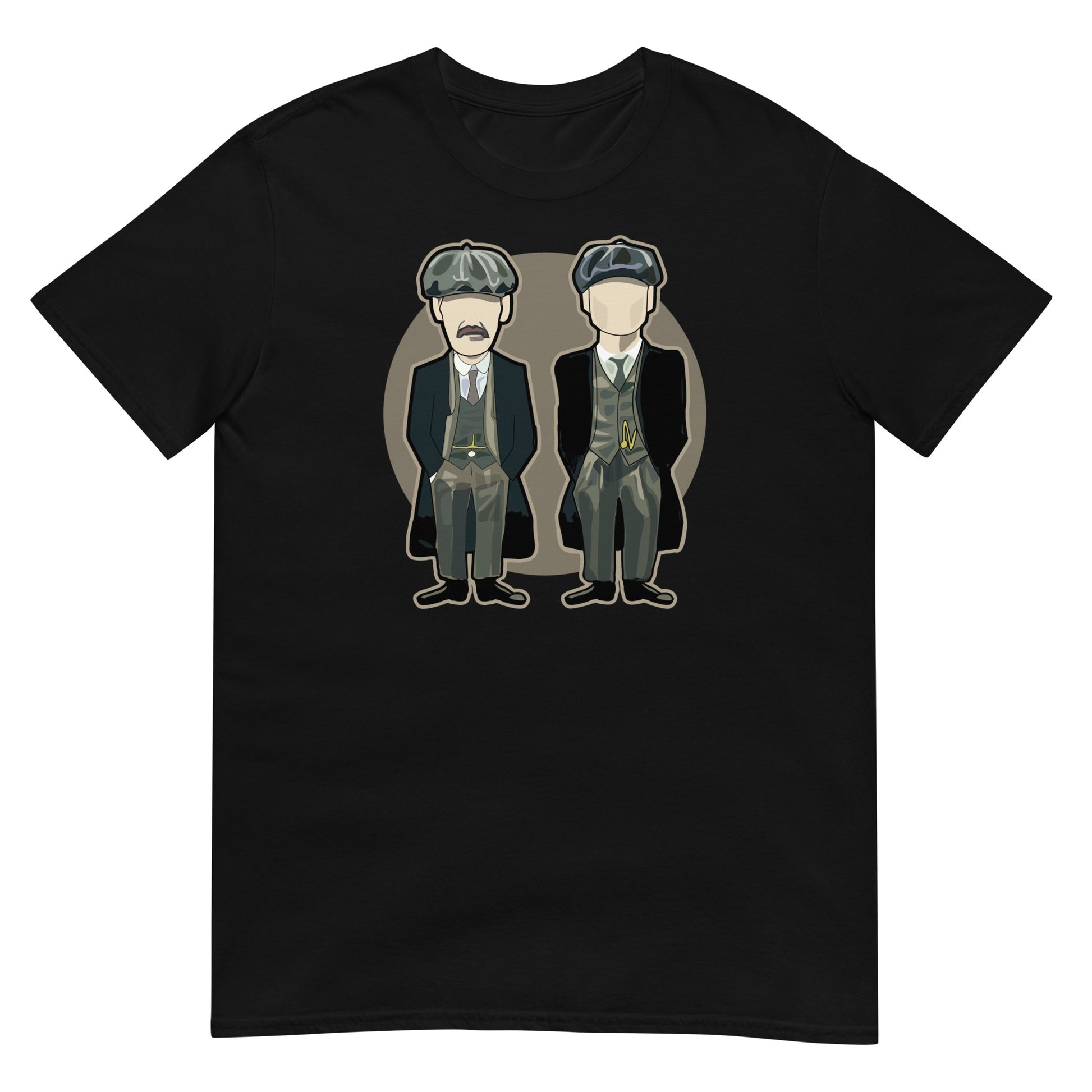mujer con camiseta peaky blinders tommy arthur negra
