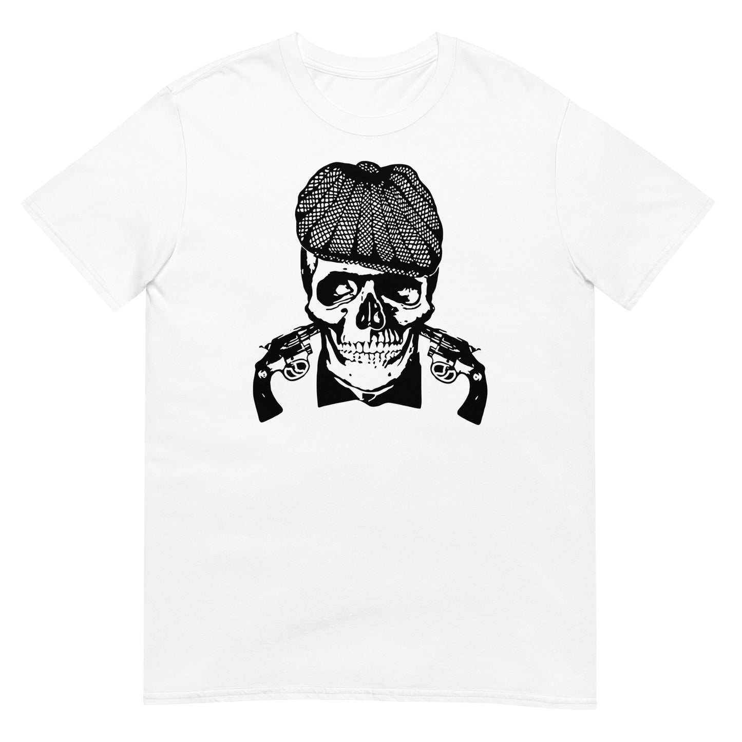 camiseta peaky blinders gangster calavera blanca