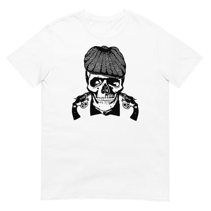 camiseta peaky blinders gangster calavera blanca