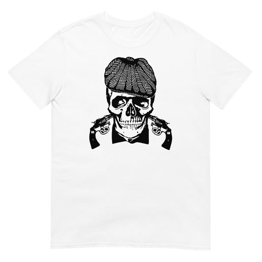 camiseta peaky blinders gangster calavera blanca