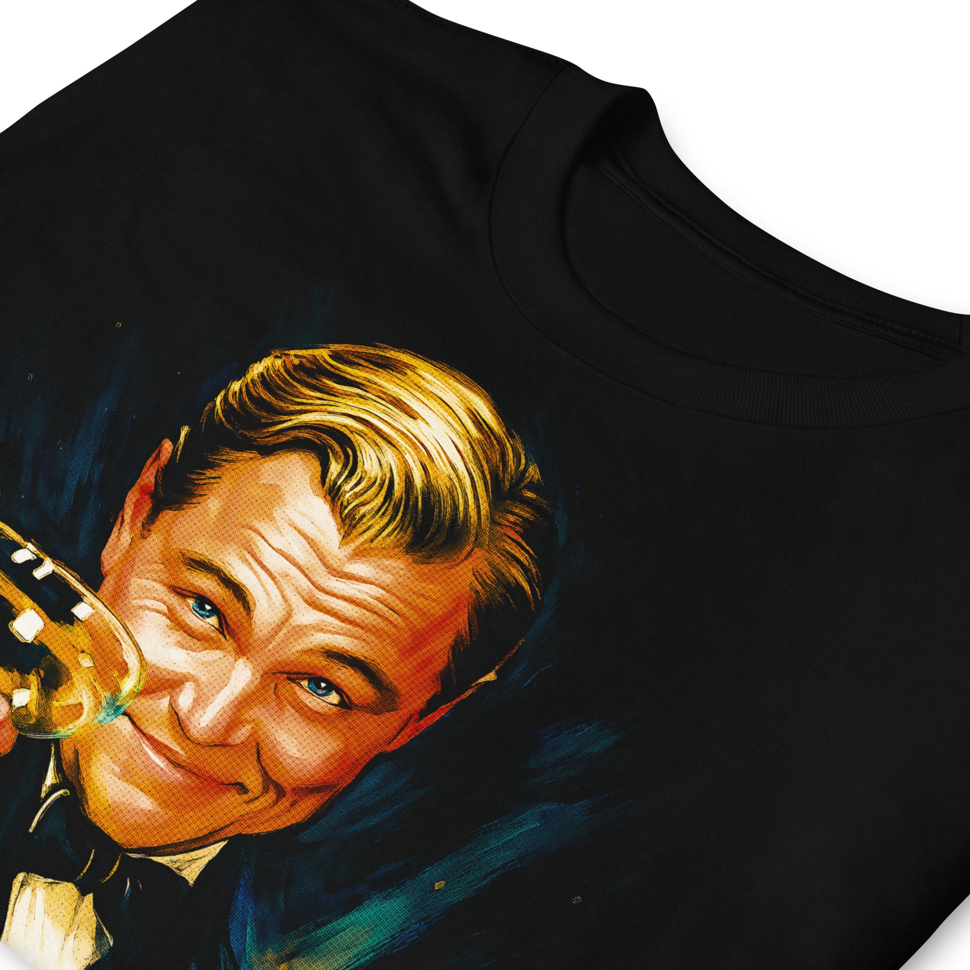 detalle de camiseta the great gatsby brindis dicaprio negra