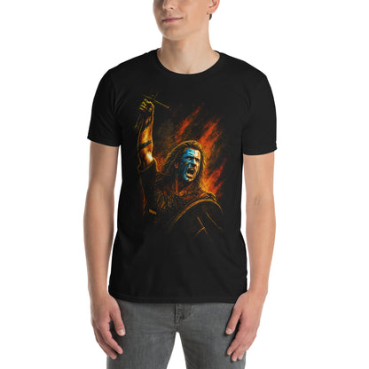 hombre con camiseta braveheart william wallace libertad negra