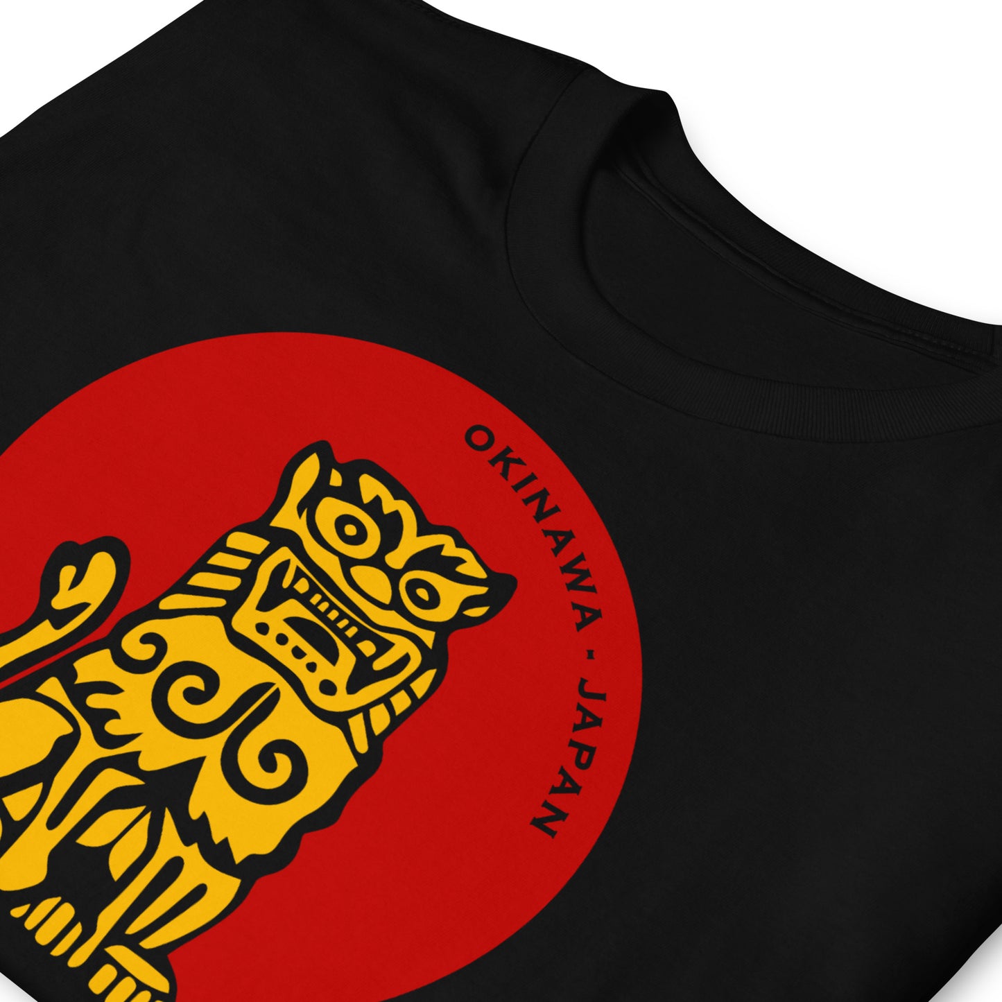 detalle de camiseta hattori hanzo japon kill bill negra