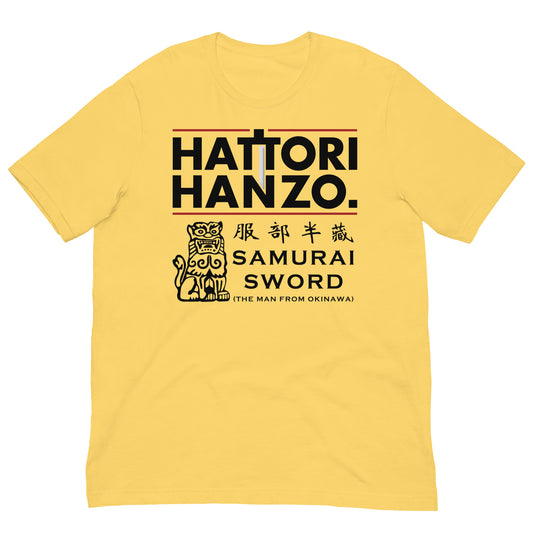 camiseta hattori hanzo samurai kill bill amarilla