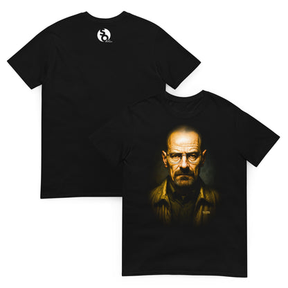 camiseta heisenberg walter white breaking bad delante y detras negra