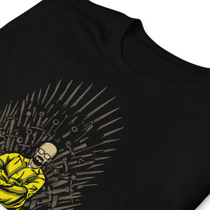 detalle de camiseta heisenberg breaking bad juego de tronos negra
