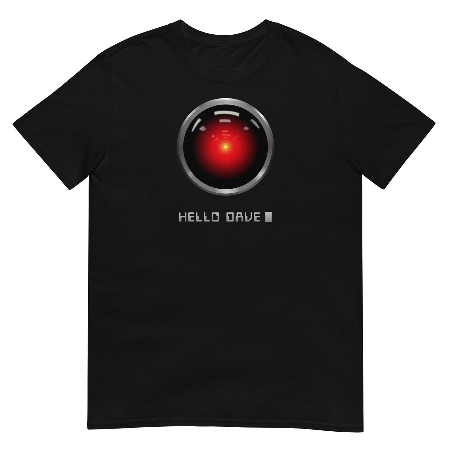 camiseta hello dave hal 9000 negra