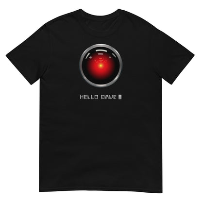 camiseta hello dave hal 9000 negra