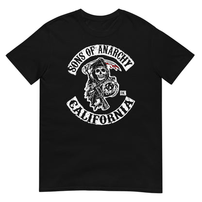 camiseta de sons of anarchy en color negro