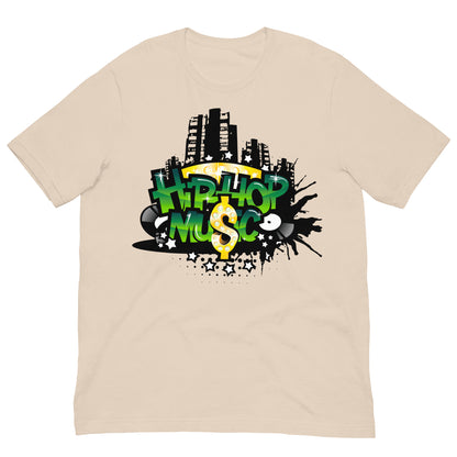 camiseta hip hop beige