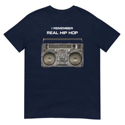 camiseta hip hop old school azul marino