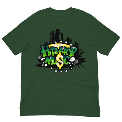 camiseta hip hop verde botella