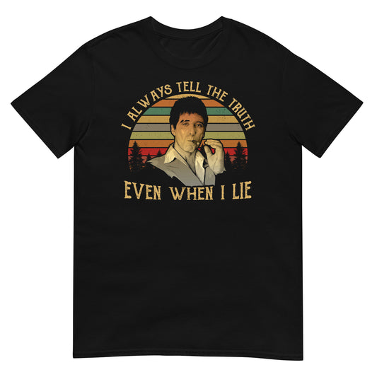 camiseta i always tell the truth scarface negra