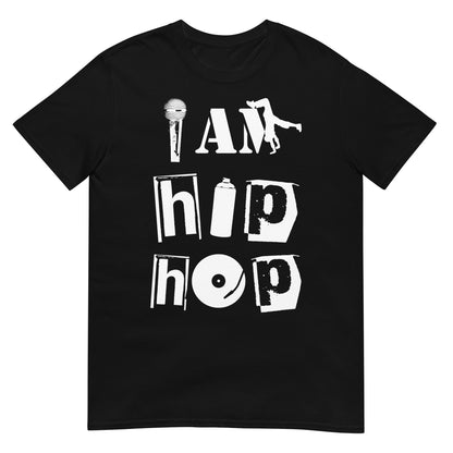 camiseta i am hip hop 4 elementos negra