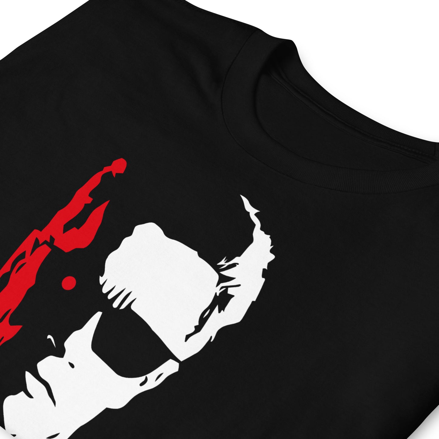 detalle de camiseta ill be back terminator negra