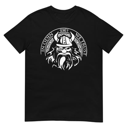 camiseta in odin we trust negra