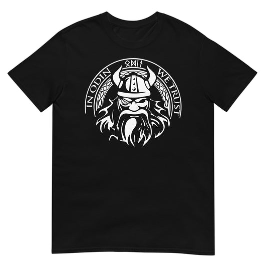 camiseta in odin we trust negra