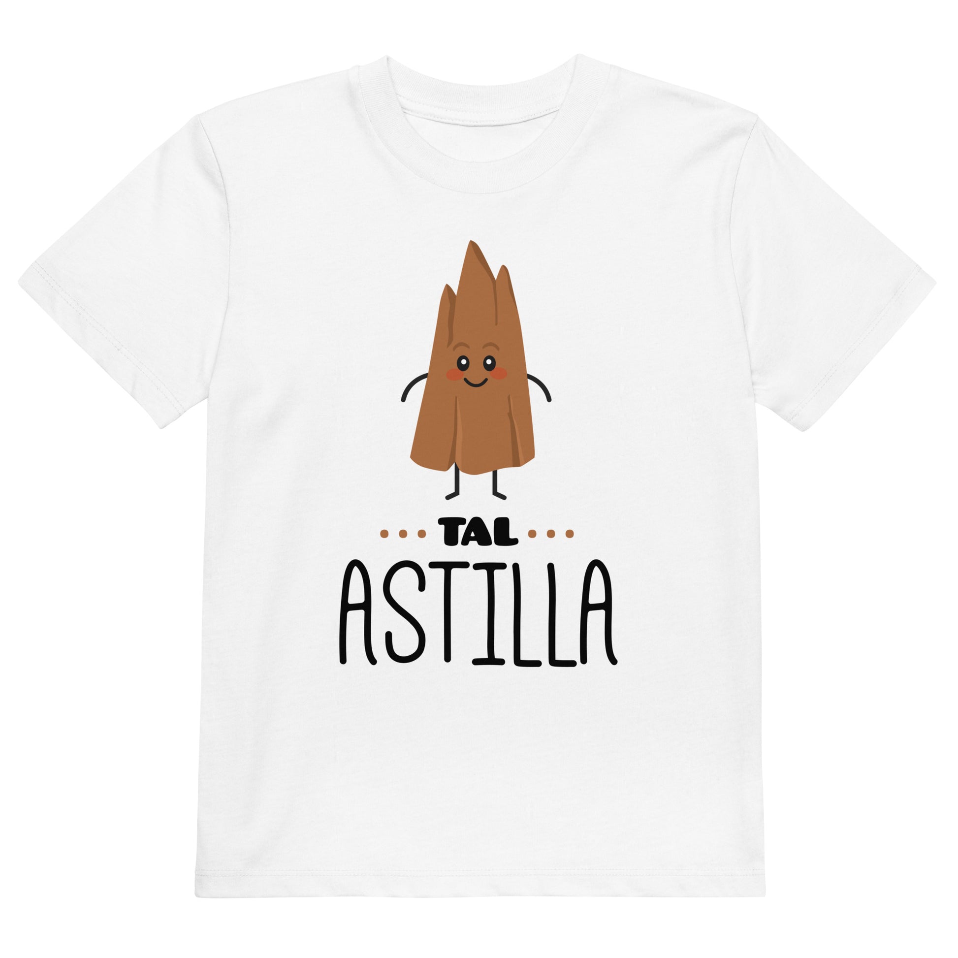 camiseta infantil tal astilla en color blanco