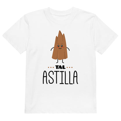 camiseta infantil tal astilla en color blanco
