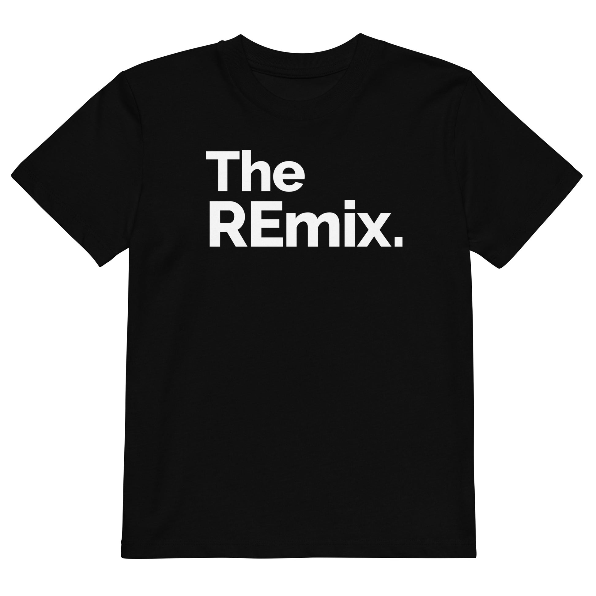 camiseta infantil the remix en color negro