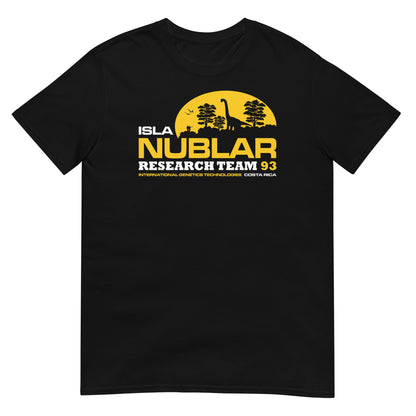 camiseta isla nublar jurassic park negra