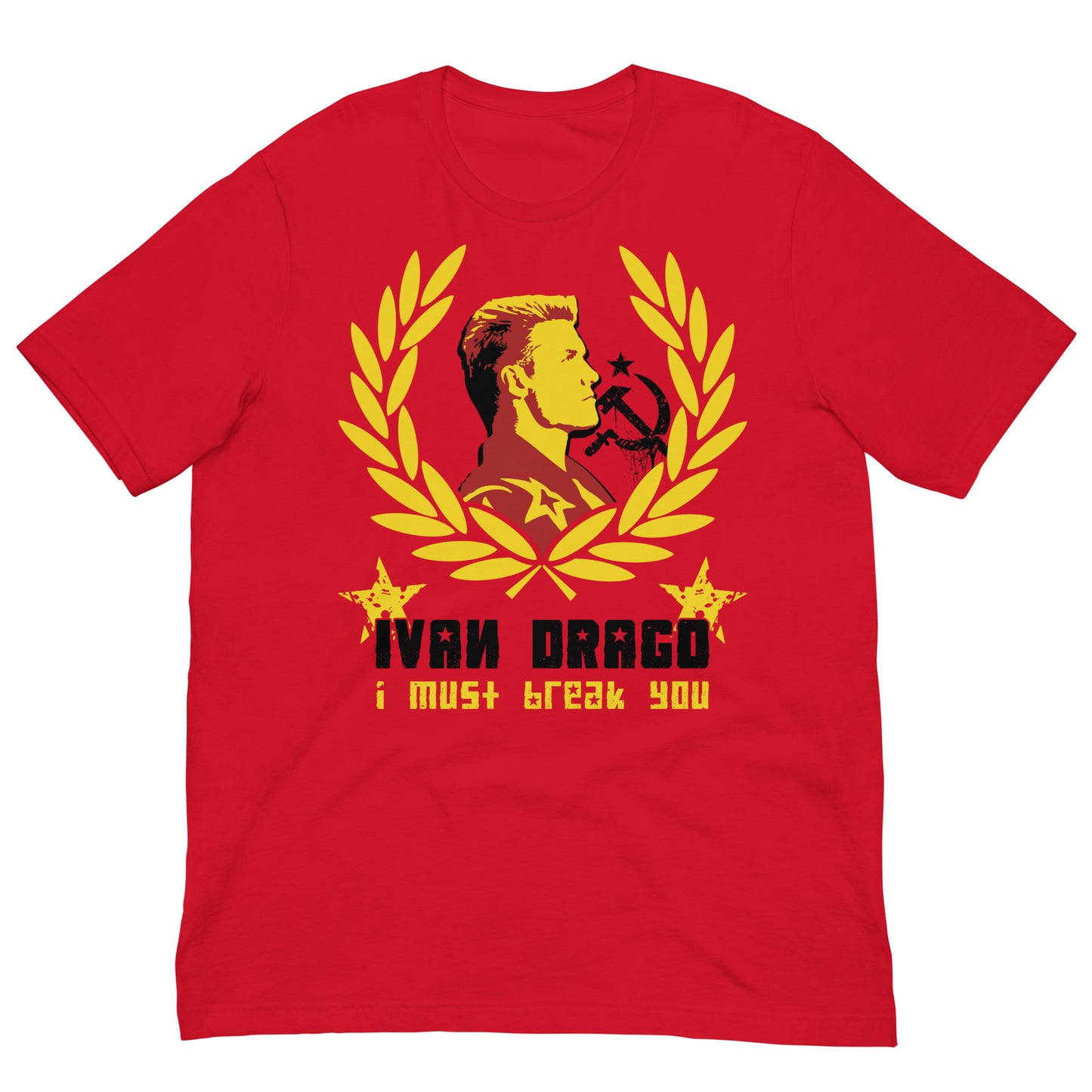 camiseta ivan drago rocky boxeo roja