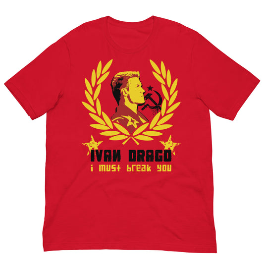 camiseta ivan drago rocky boxeo roja