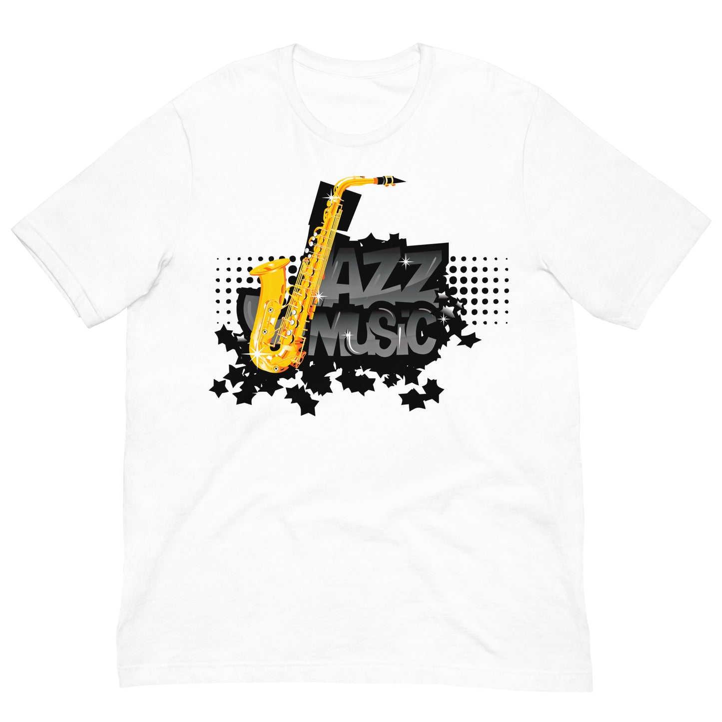camiseta jazz blanca