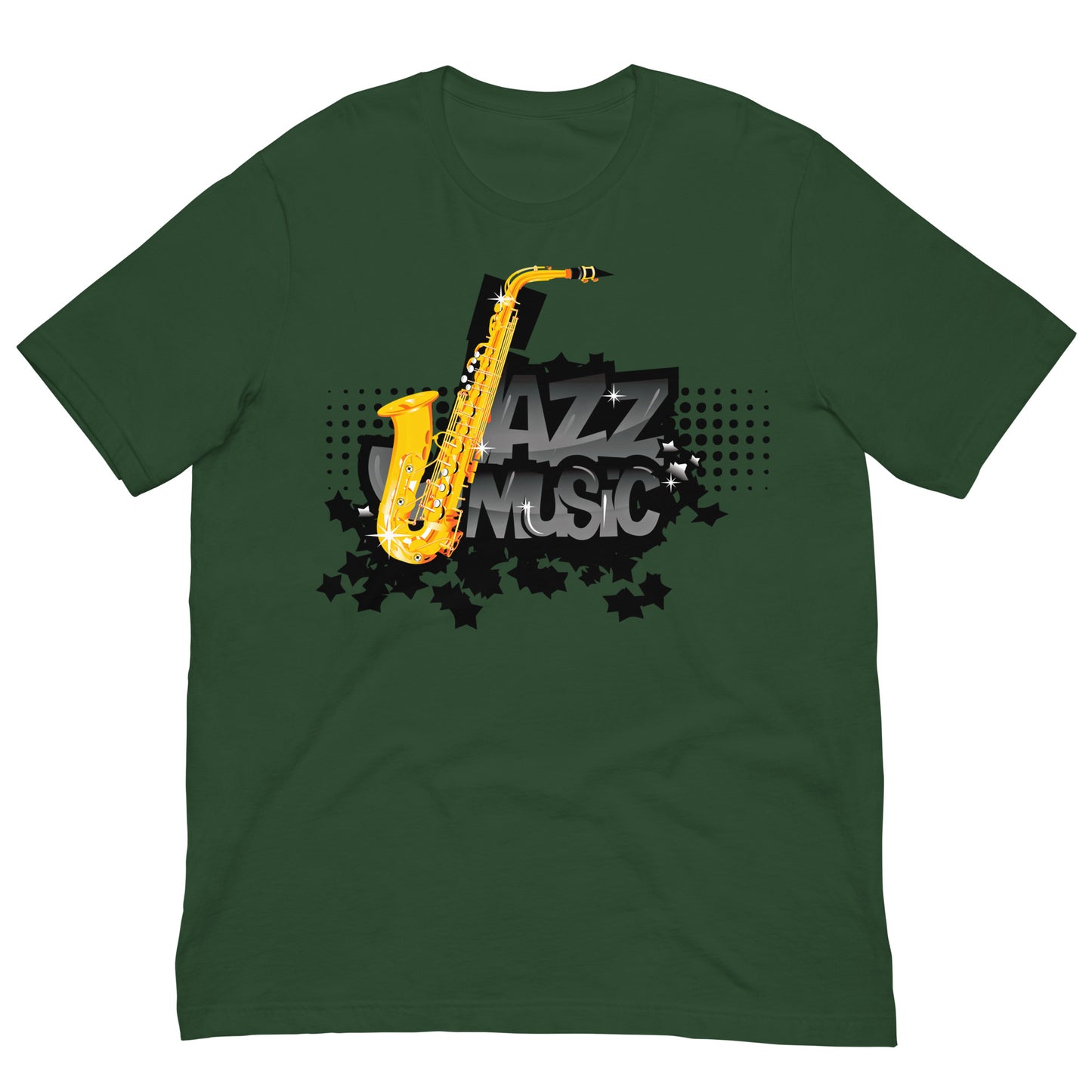 camiseta jazz verde botella