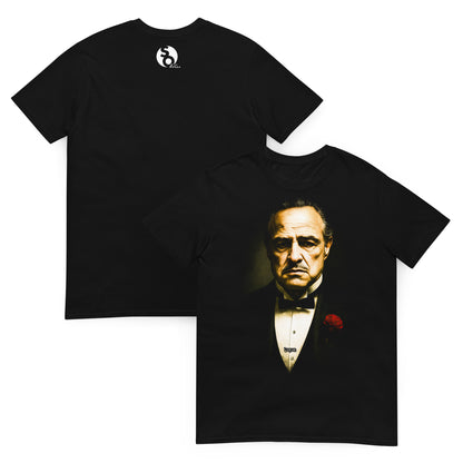 camiseta vito corleone el padrino delante y detras negra