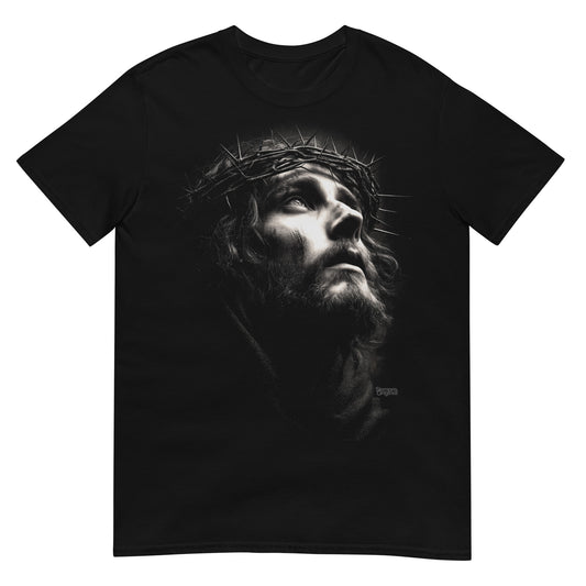 camiseta jesus corona de silencio en color negro
