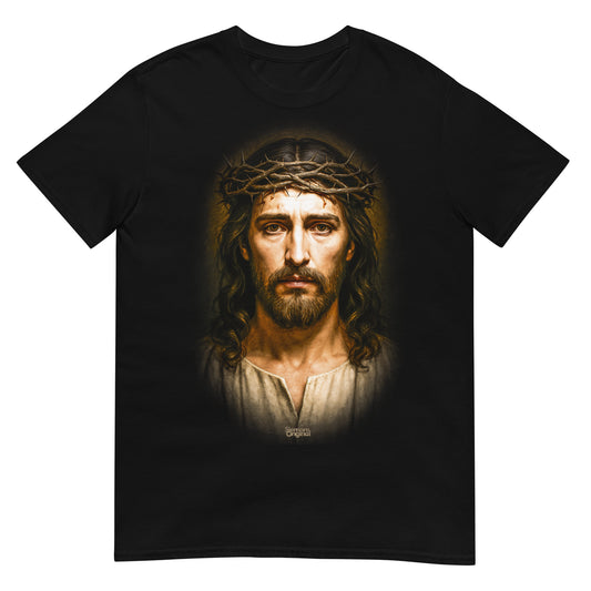 camiseta jesus mirada de fe en color negro