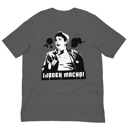 camiseta joder macho benito manos a la obra manolo en color gris