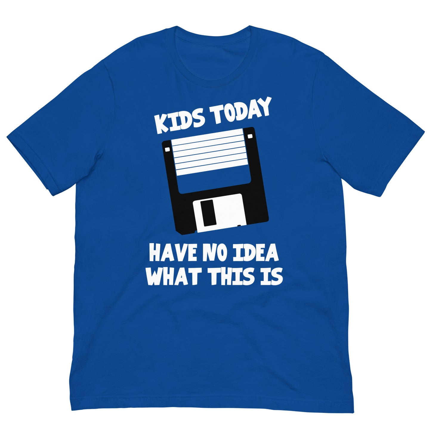 camiseta kids today disquete azul royal