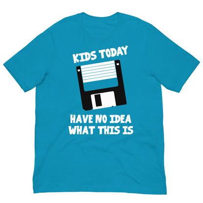 camiseta kids today disquete azul