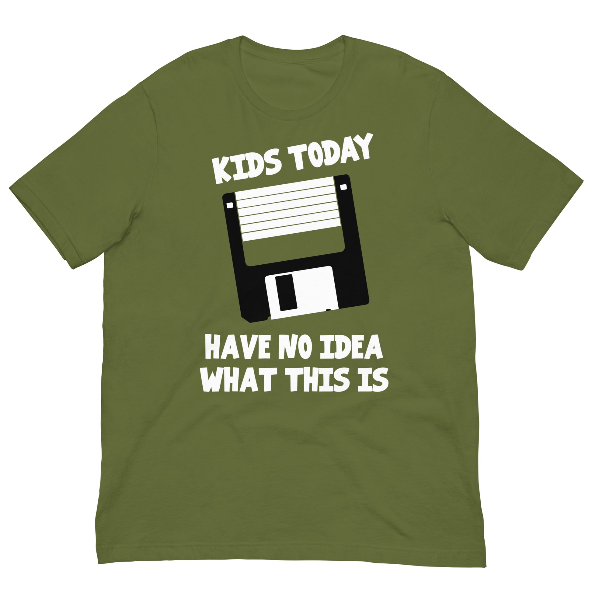 camiseta kids today disquete verde oliva