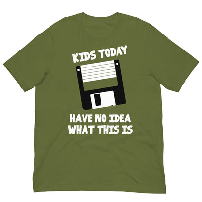 camiseta kids today disquete verde oliva