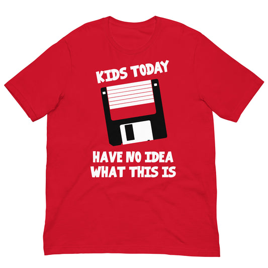 camiseta kids today disquete roja