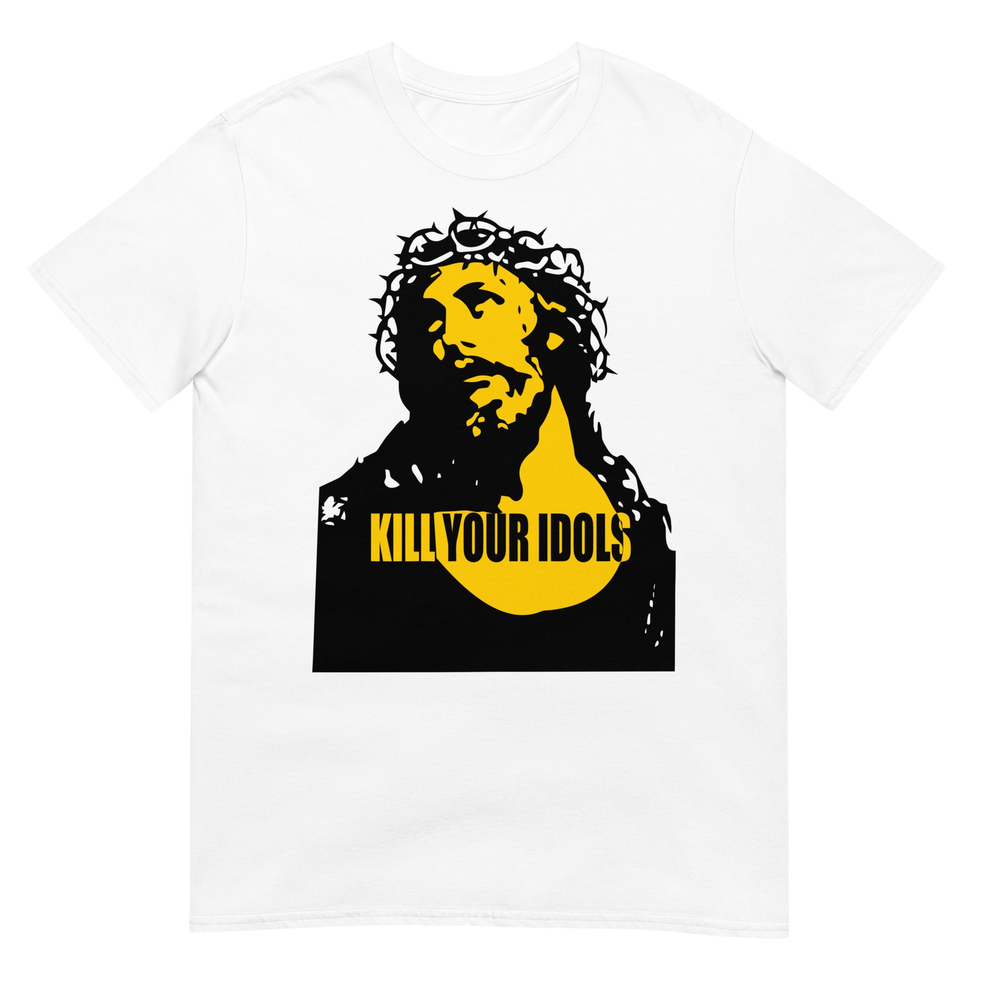 camiseta kill your idols jesus axl rose guns n roses en color blanco