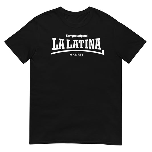 camiseta la latina madrid negra