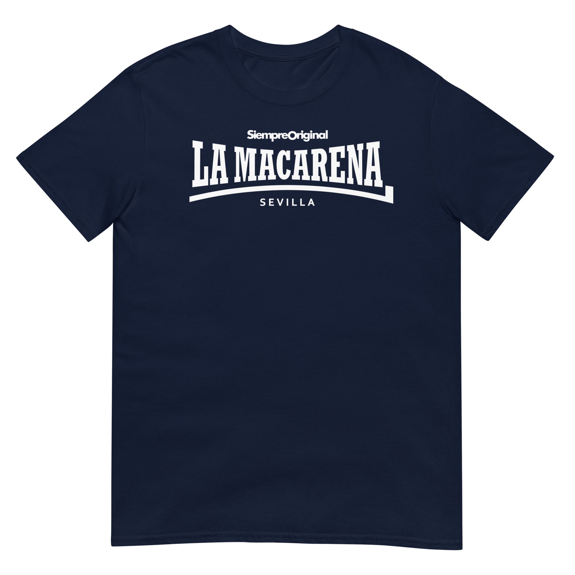 camiseta la macarena sevilla barrio azul marino