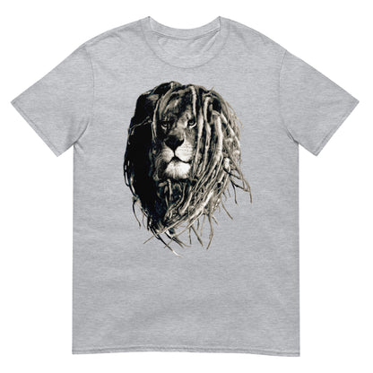 camiseta leon rasta reggae gris