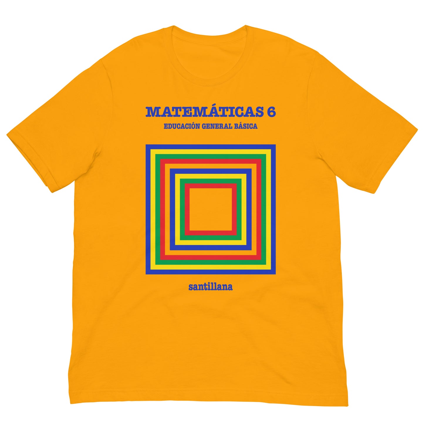 camiseta libro matematicas egb amarillo mostaza