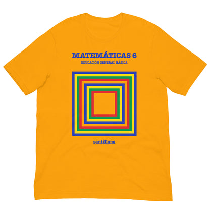 camiseta libro matematicas egb amarillo mostaza
