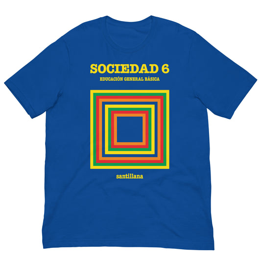 camiseta libro sociales egb azul royal