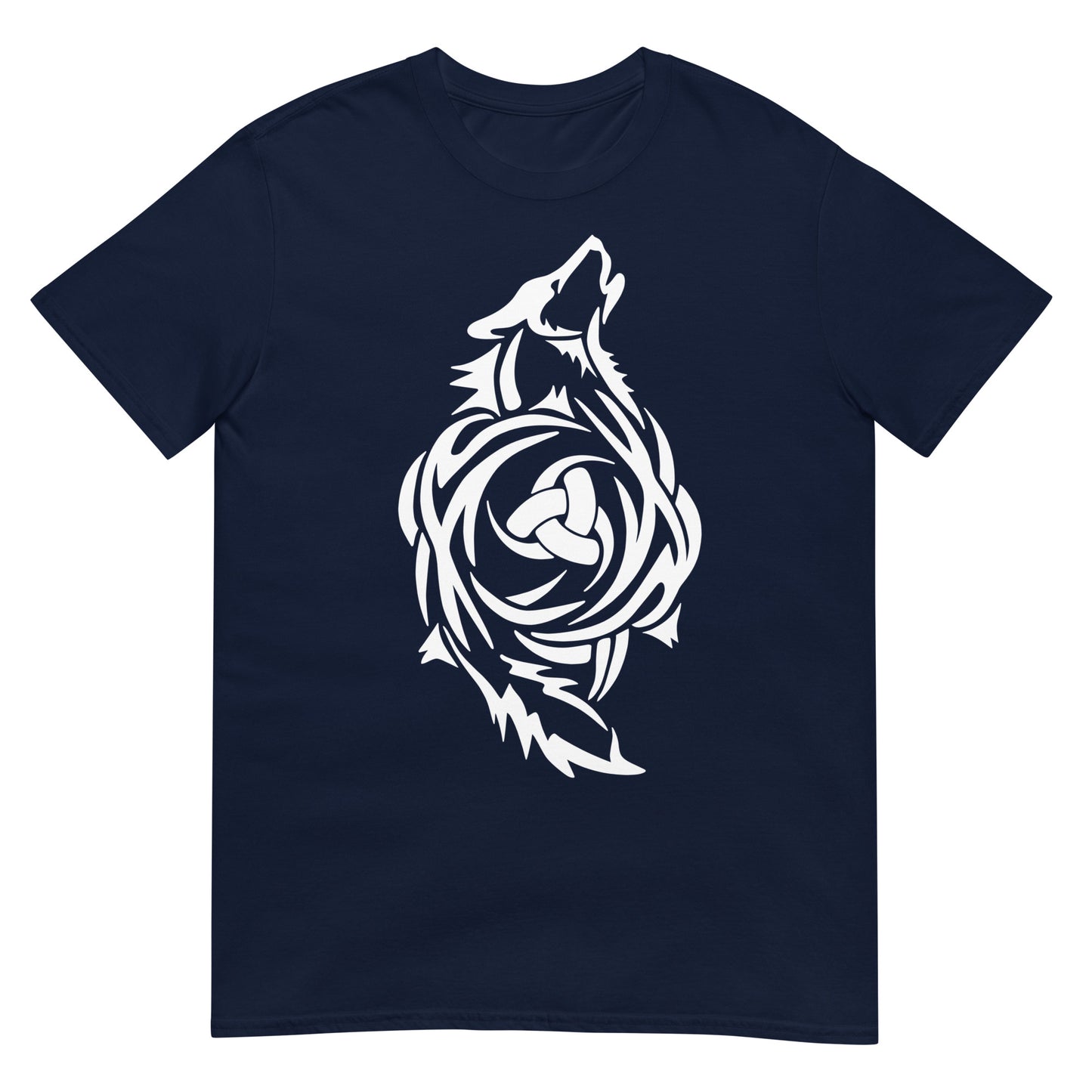 camiseta lobo vikingo azul marino
