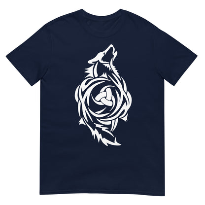 camiseta lobo vikingo azul marino
